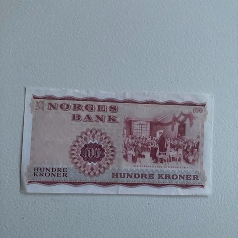 100 krone seddel 1973 U