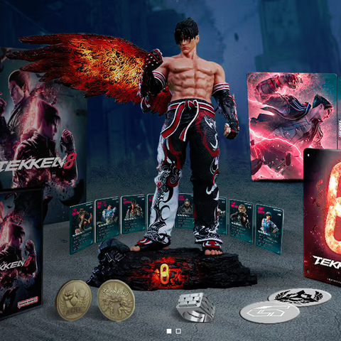 Kjøper Tekken 8 / 7 kort, figur, steelbook, steel plate