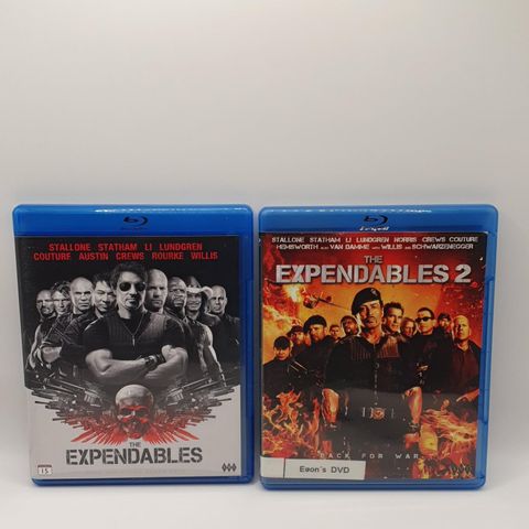 The Expendables 1 og 2. Blu-ray