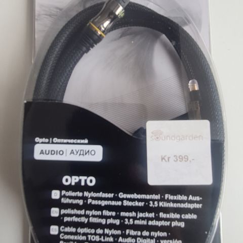 Optisk/toslink kabel 1.5meter