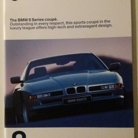 BMW 8 - Serie -brosjyre.