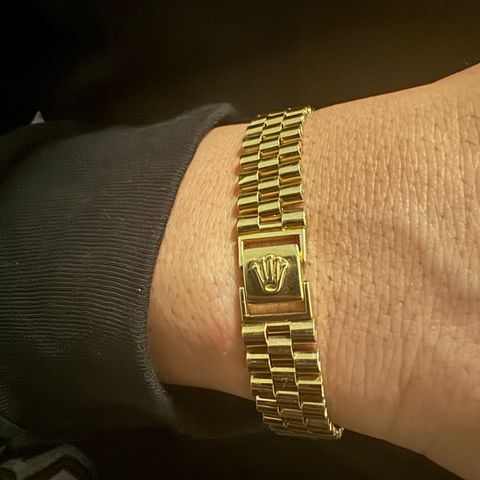 Rolex armbånd 14 karat gull