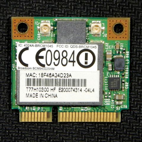 Broadcom BCM943225HM Wireless N Half-Mini PCI-E WIFI WLAN Card