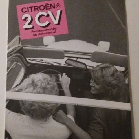 CITROEN 2 CV -brosjyre. (NORSK)