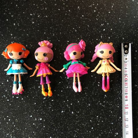 4 stk mini Lalaloopsy Dukker