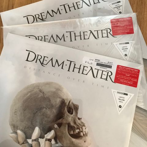 Dream Theater - "Distance Over Time" transp. blå vinyl (EU versjon) - forseglet