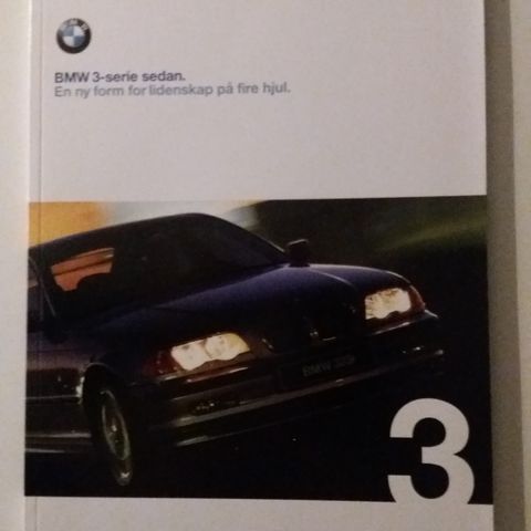 BMW 3-Serie -brosjyre. (E46)  NORSK!