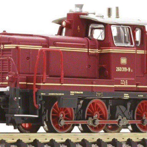 Fleischmann Diesellokomotiv DB 260 N-skala selges. Analog styring.