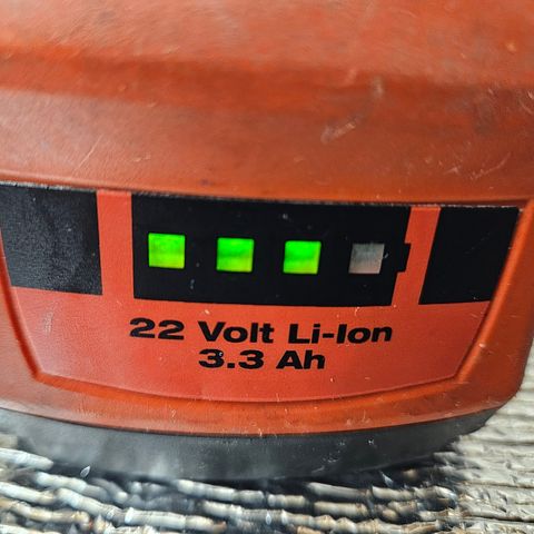 Batteri HILTI 22V 3,3 AH