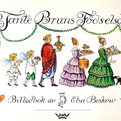 Tante Bruns fødselsdag. Barnebøker Elsa Beskow