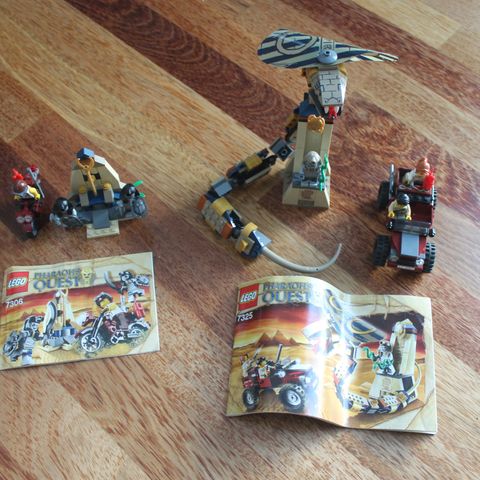 Lego 7306 og 7325 Pharaohs Quest