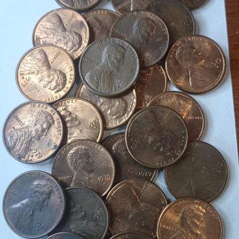 1 cent 1979 D  US mynter