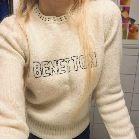 Vintage Benetton 🌸✨ Ullgenser. Str S (XS)