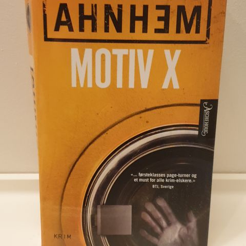 Bok"Motiv X "av Stefan Ahnhem