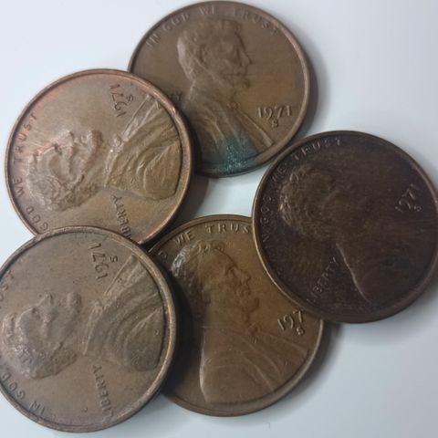 1 cent 1971 S  US mynter