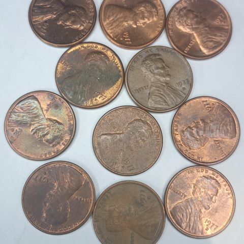 1 cent 1977 D  US mynter