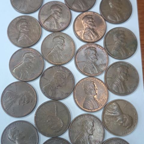 1 cent 1969 D US mynter