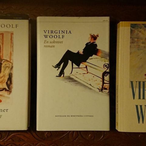 3 bøker av Virginia Woolf selges samlet.