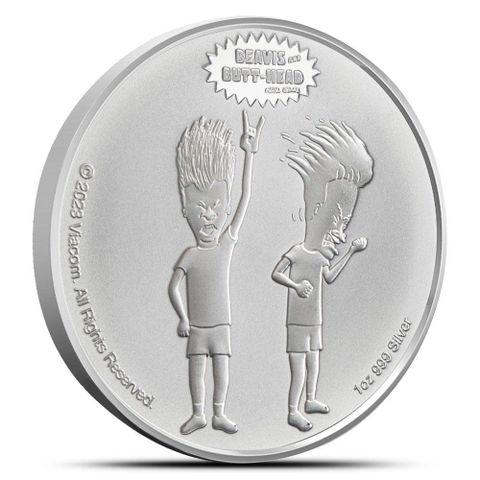 2023 Niue 1 oz Sølv Beavis and Butthead