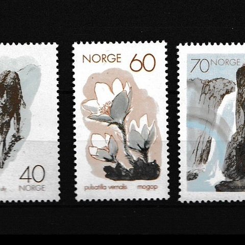 Norge - 1970 - 3 merker Naturvernår - postfrisk (N-48)
