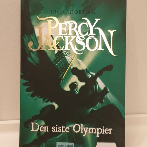 Bok"Den siste Olimpier" av Rick Riordan