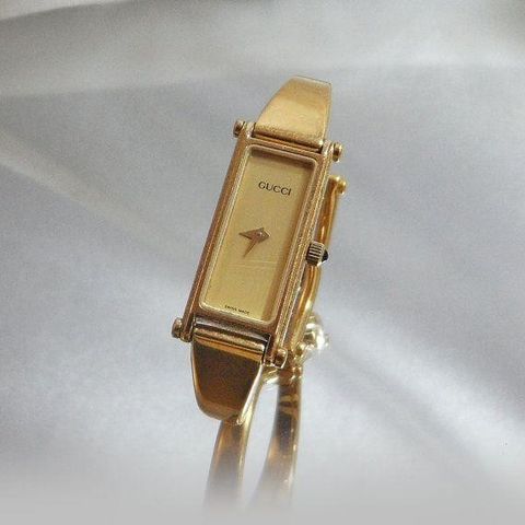 GUCCI - 1500L Bangle Square Face Watch GP Ladies