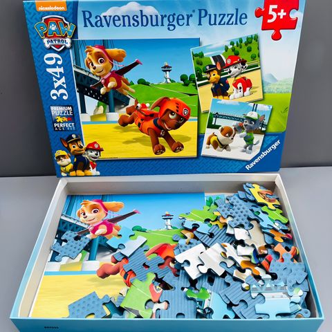 Ravensburger 3x49 puzzle puslespill til barn Paw Patrol