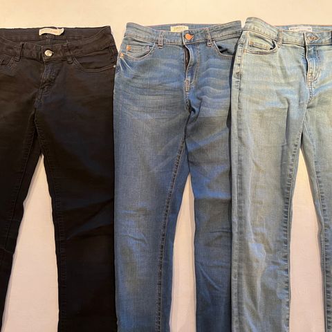 3 slim-fit jeans til jente str. 164