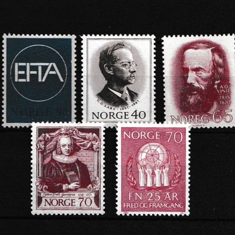 Norge 1967-70 - Lot postfriske merker (N219)
