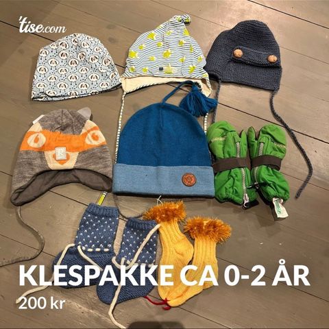 klespakke ca 0-2 år