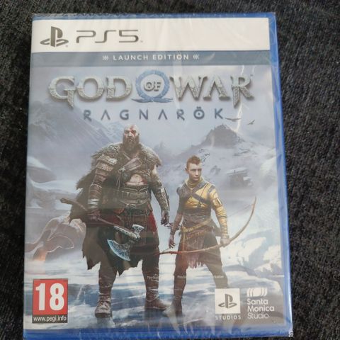 Skrotfot: God of War Ragnarök Launch Edition PlayStation 5 Ny/forseglet