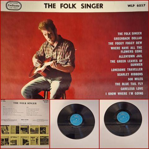 THE FOLK SINGER WLP 6057 (1963) - VINTAGE/RETRO LP-VINYL (ALBUM)