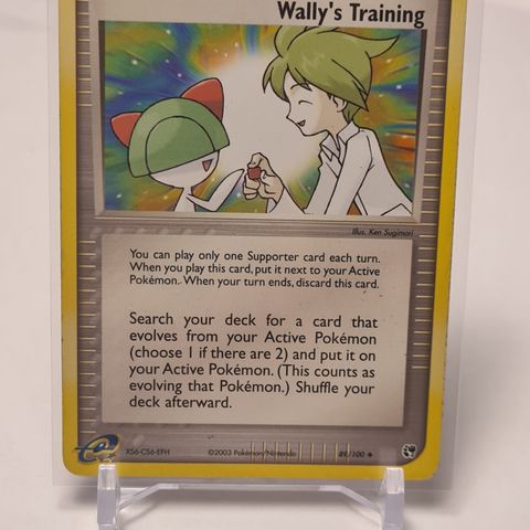 Wally's Training 89/100 - EX Sandstorm kort fra 2003