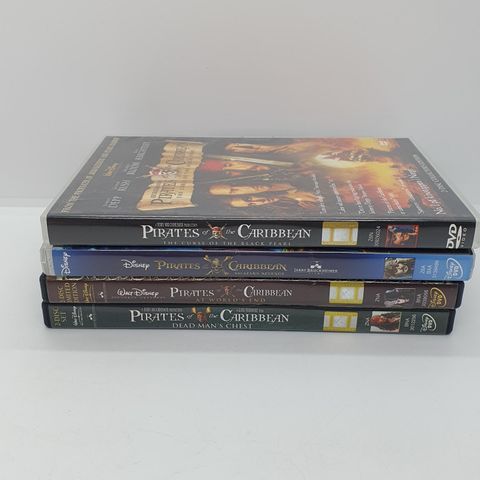 Pirates of the Caribbean, 4 stk dvd