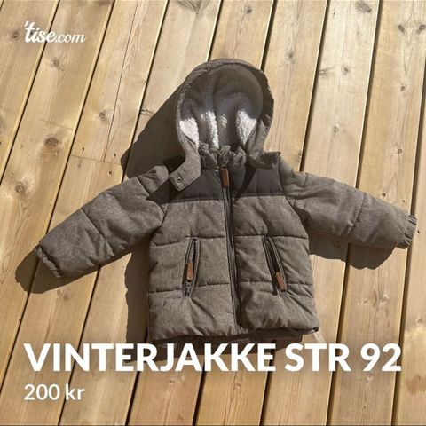 Vinterjakke str 92