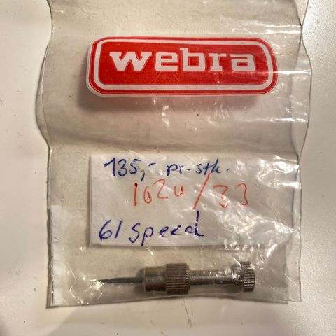 Webra TN forgasser 40/61 dysenål / Idle Needle Part#1020/33A