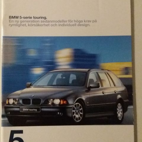 BMW 5-Serie Touring -brosjyre. ( E39 )