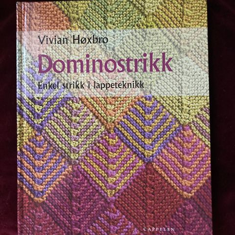 🧶 Strikkebok: Dominostrikk -  Enkel strikk i lappeteknikk