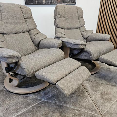 2 stk. Stressless® Reno(L) Power leg&back lenestoler fra Ekornes