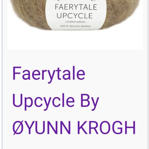 House of yarn Fearytale Upcycle garn /100% upcycle alpaca