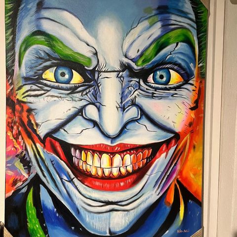 3 malerier av Joker