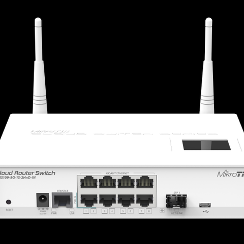 MikroTik Cloud Router Switch CRS109-8G-1S-2HnD-IN ( Routerboard WiFi AP )