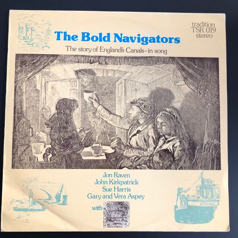 JON RAVEN The Bold Navigators - 1975 UK folk vinyl LP - SJELDEN VARE!