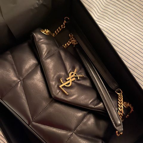 YSL puffer small bag in quilted lambskin