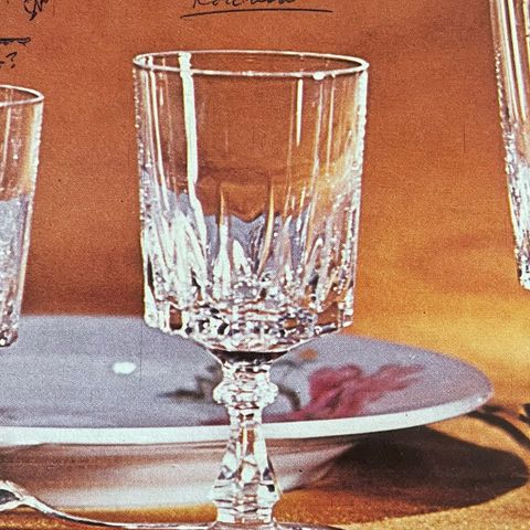 11 Stk Vintage France Rødvinsglass i Krystall