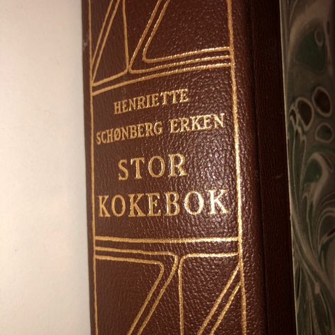 Henriette Schønberg Erken: Stor kokebok. 1951. Tyvende utgave.