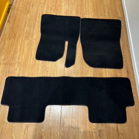 Tesla modell 3 gulvmatter i stoff/tekstil