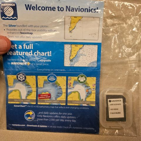 Navionics Europe Silver kartbrikke msd / 100s/NAV