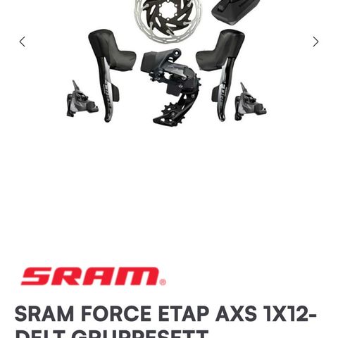 Nytt Sram Force AXS HDR oppgraderingskit