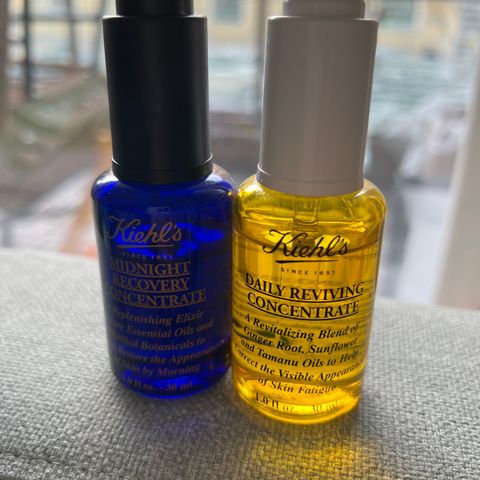 Kiehl's Daily Reviving Concentrate og Midnight Recovery Concentrate